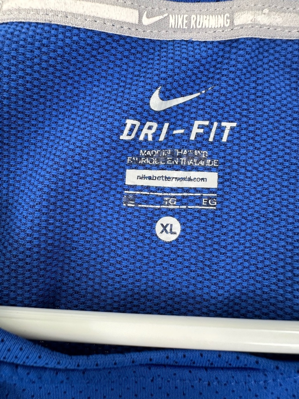 Nike Dri-FIt Blue Long Sleeve Running Top ~ XL - Picture 3 of 6